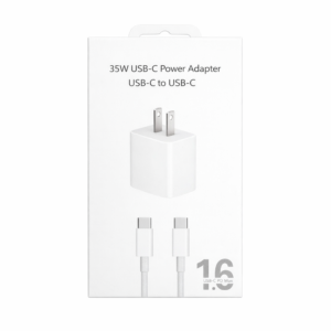 35w usb c pd fast wall charger with type c cable white cover